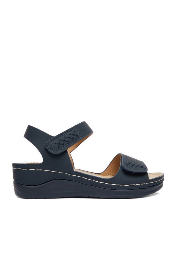 Go Soft Sandały CEO-W23206 Granatowy. Kolor: niebieski. Materiał: skóra