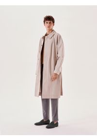 Kazar - Grafitowe zamszowe loafersy na brązowej podeszwie. Zapięcie: bez zapięcia. Kolor: szary. Materiał: zamsz. Sezon: wiosna, lato. Styl: klasyczny #3