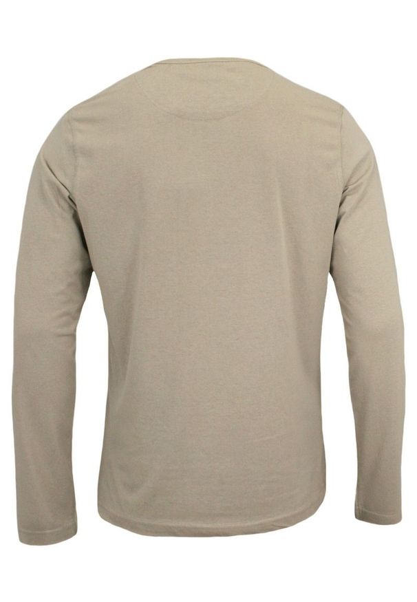 Brave Soul - Koszulka Beżowa z Długim Rękawem, Longsleeve, T-shirt Męski -BRAVE SOUL. Okazja: na co dzień. Kolor: beżowy, brązowy, wielokolorowy. Materiał: bawełna. Długość rękawa: długi rękaw. Długość: długie. Styl: casual