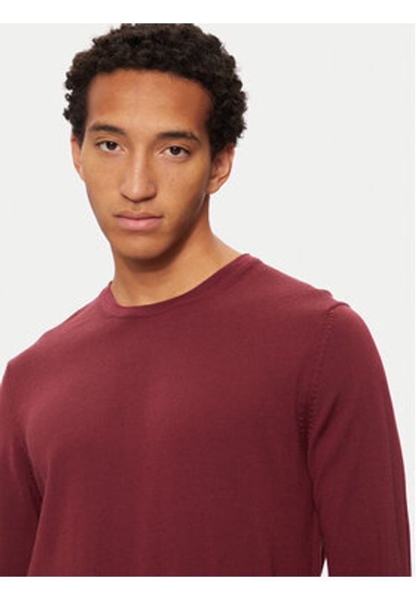 Hugo Sweter San Cedric-M1 50476832 Czerwony Regular Fit. Kolor: czerwony. Materiał: wełna