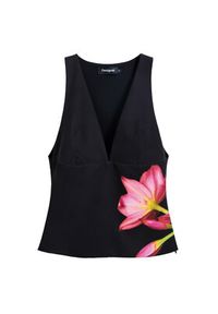 Desigual Top 25SWBW09 Czarny Regular Fit. Kolor: czarny. Materiał: syntetyk #4