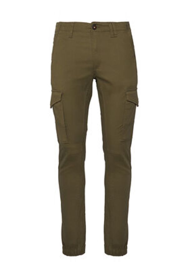 Jack & Jones Spodnie materiałowe Paul Flake 12141844 Zielony Tapered Fit. Kolor: zielony. Materiał: bawełna