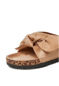DeeZee Klapki E998-1 Beżowy. Kolor: beżowy. Materiał: materiał #7