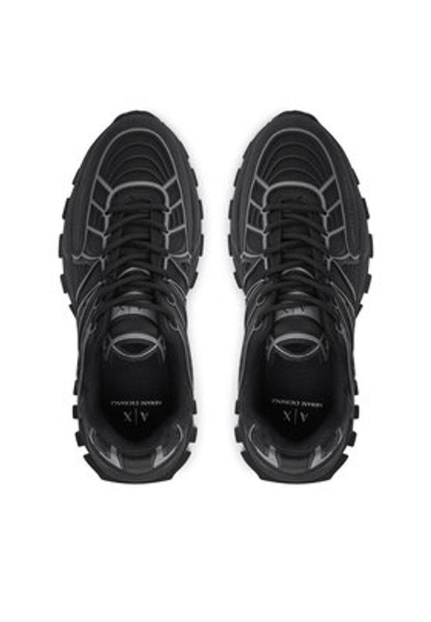 Armani Exchange Sneakersy XUX238 XV907 Czarny. Kolor: czarny. Materiał: materiał