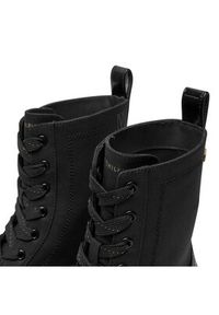 TOMMY HILFIGER - Tommy Hilfiger Trapery Flag Ventile Lace Up Boot FW0FW08287 Czarny. Kolor: czarny. Materiał: materiał #4