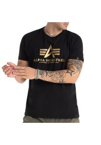 Koszulka Alpha Industries Basic Carbon 100501CB365 - czarna. Kolor: czarny. Materiał: bawełna. Długość rękawa: krótki rękaw. Długość: krótkie #1