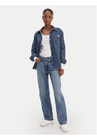 Calvin Klein Jeans Koszula jeansowa LV047E742G Granatowy Regular Fit. Kolor: niebieski. Materiał: bawełna #3