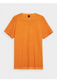 outhorn - T-shirt gładki męski. Materiał: jersey, materiał, bawełna. Wzór: gładki. Styl: sportowy #1