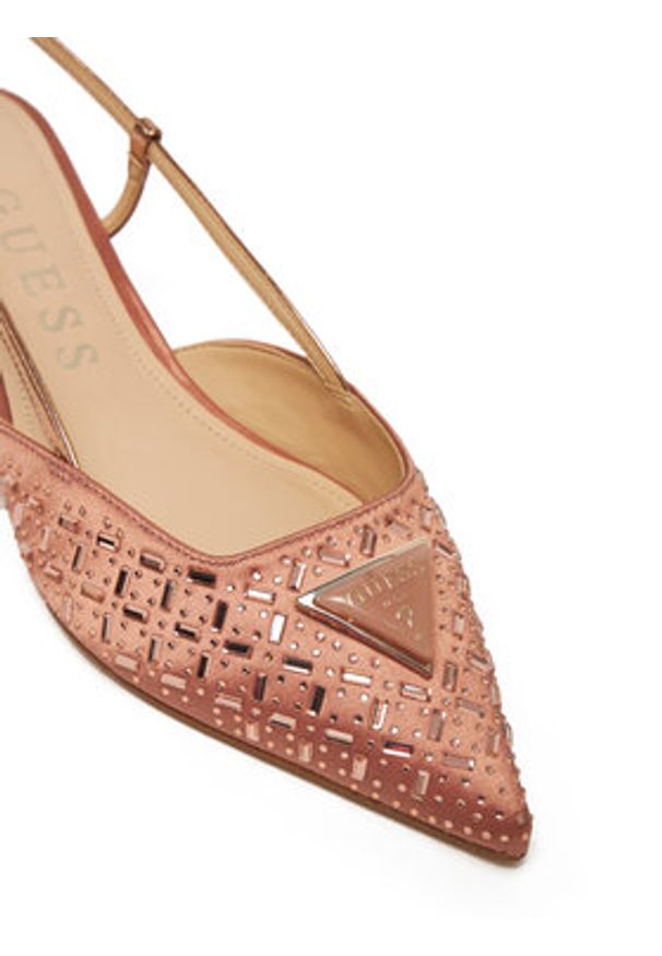 Guess Czółenka FLPJSY SAT05 Różowy. Kolor: różowy. Materiał: skóra