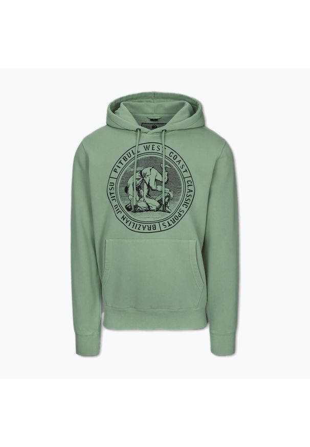PITBULL - Bluza męska Pitbull Vintage Bjj Hooded Sweatshirt. Kolor: czarny