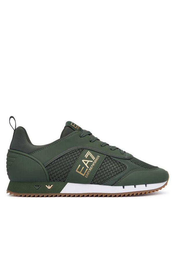 EA7 Emporio Armani Sneakersy 7X000334 AF18610 MZ583 Zielony. Kolor: zielony. Materiał: skóra