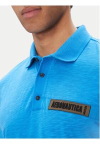 Aeronautica Militare Polo 251PO1865J680 Niebieski Regular Fit. Typ kołnierza: polo. Kolor: niebieski. Materiał: bawełna #3