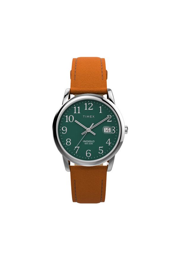Timex Zegarek Easy Reader Classic TW2W54600 Brązowy. Kolor: brązowy