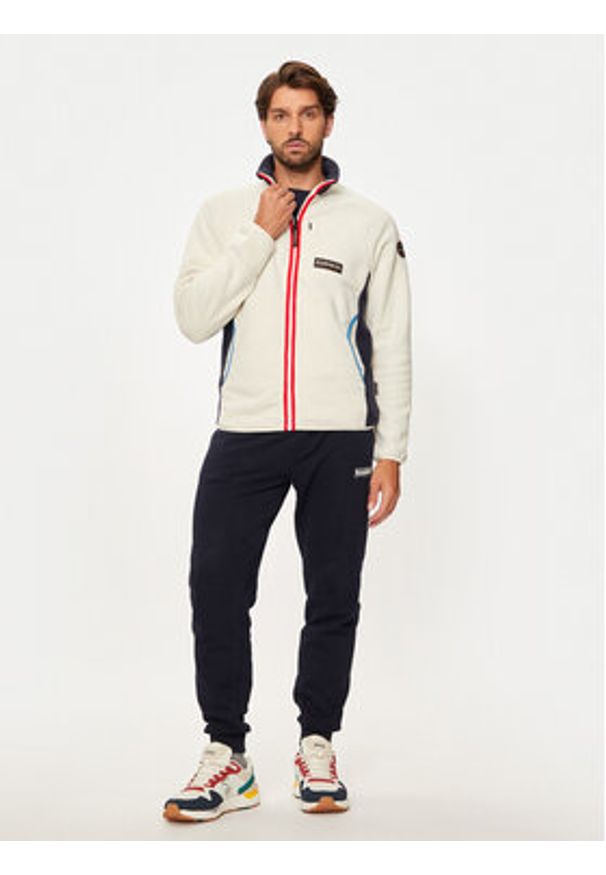 Napapijri Polar T-Dolent NP0A4HZP Beżowy Regular Fit. Kolor: beżowy. Materiał: syntetyk