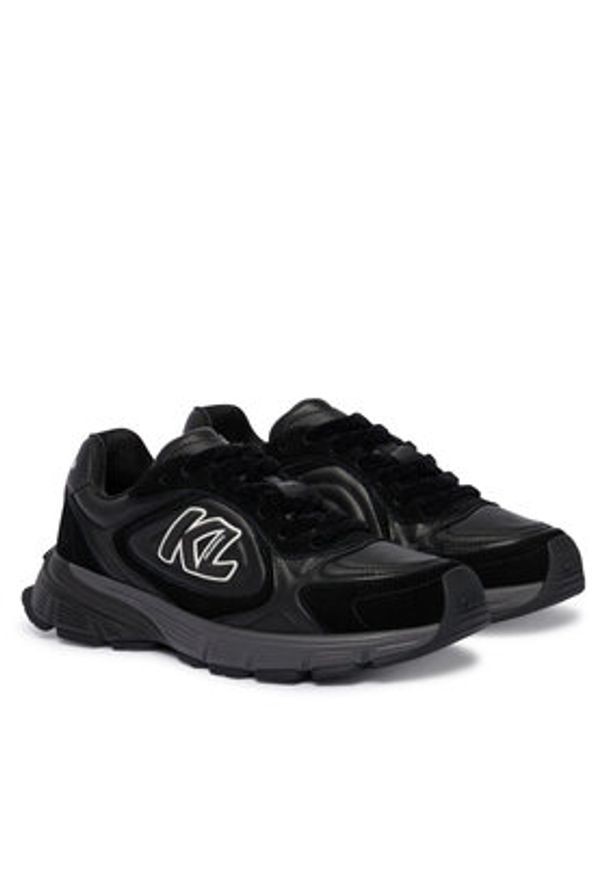 Karl Lagerfeld - KARL LAGERFELD Sneakersy KL55523 Czarny. Kolor: czarny. Materiał: skóra