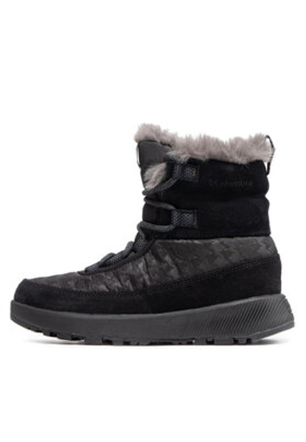 columbia - Columbia Śniegowce Slopeside Peak Luxe BL5106 Czarny. Kolor: czarny. Materiał: zamsz, skóra