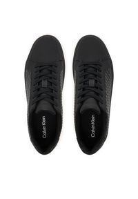 Calvin Klein Sneakersy Classic Cupsole Laceup Aop YM0YM01431 Czarny. Kolor: czarny. Materiał: skóra #5