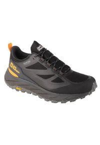 Buty trekkingowe męskie Jack Wolfskin Terraventure Texapore Low. Zapięcie: sznurówki. Kolor: czarny. Materiał: guma, tkanina. Szerokość cholewki: normalna. Sport: turystyka piesza