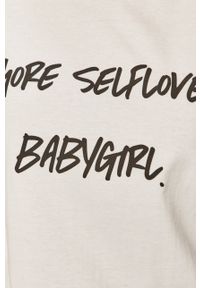 Dash My Buttons - T-shirt More Selflove Girl. Okazja: na co dzień. Kolor: biały. Wzór: nadruk. Styl: casual #3