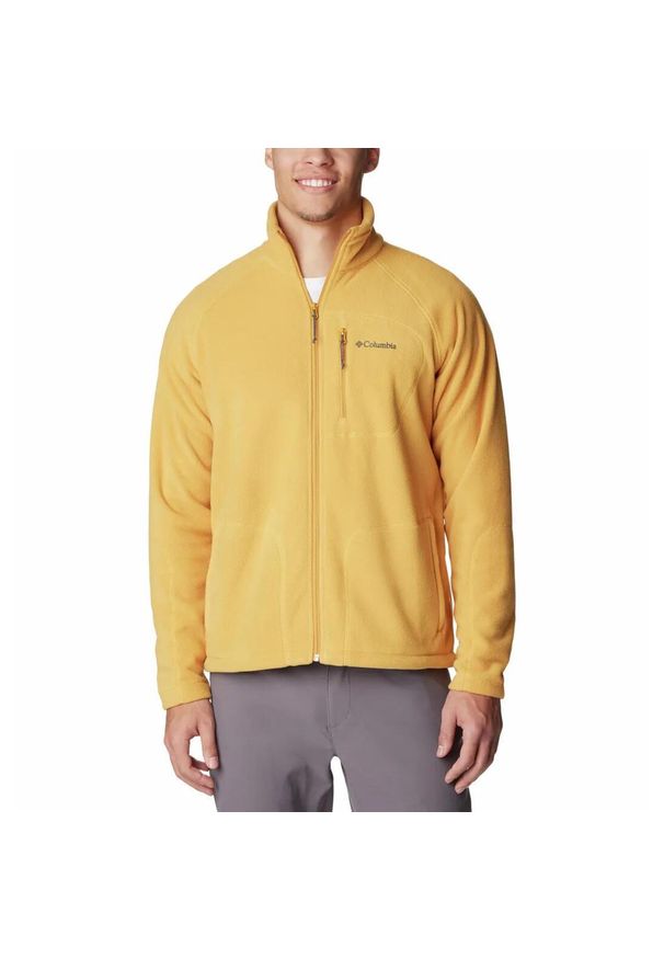columbia - Polar Rozpinany Męski Columbia Fast Trek II Full Zip Fleece. Kolor: żółty. Materiał: polar