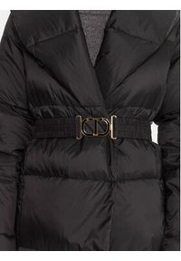 TwinSet - TWINSET Płaszcz zimowy 252TT2050 Czarny Regular Fit. Kolor: czarny. Materiał: syntetyk. Sezon: zima
