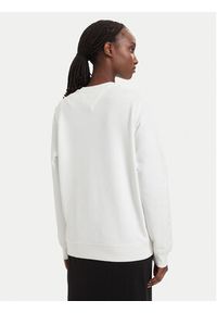 Tommy Jeans Bluza Ess Logo DW0DW22829 Biały Regular Fit. Kolor: biały. Materiał: bawełna #4