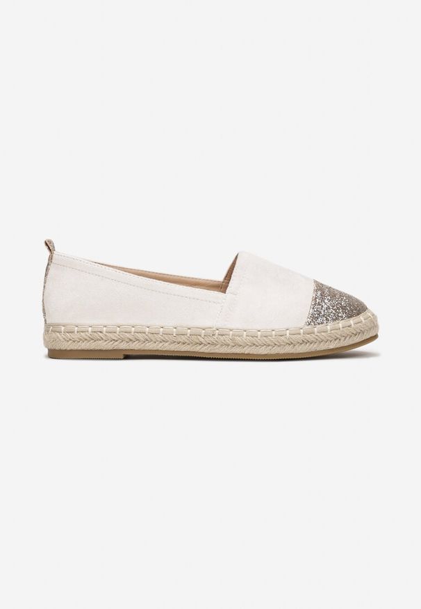 Born2be - Jasnobeżowe Espadryle Nysalenia. Nosek buta: okrągły. Zapięcie: bez zapięcia. Kolor: beżowy. Szerokość cholewki: normalna. Obcas: na platformie