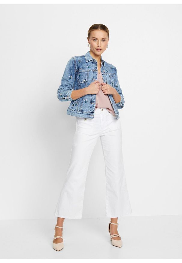 bonprix - Luźniejsza bluzka satynowa z obniżoną linią ramion i krótkim rękawem. Typ kołnierza: typu henley. Kolor: różowy. Materiał: satyna. Długość rękawa: krótki rękaw. Długość: krótkie