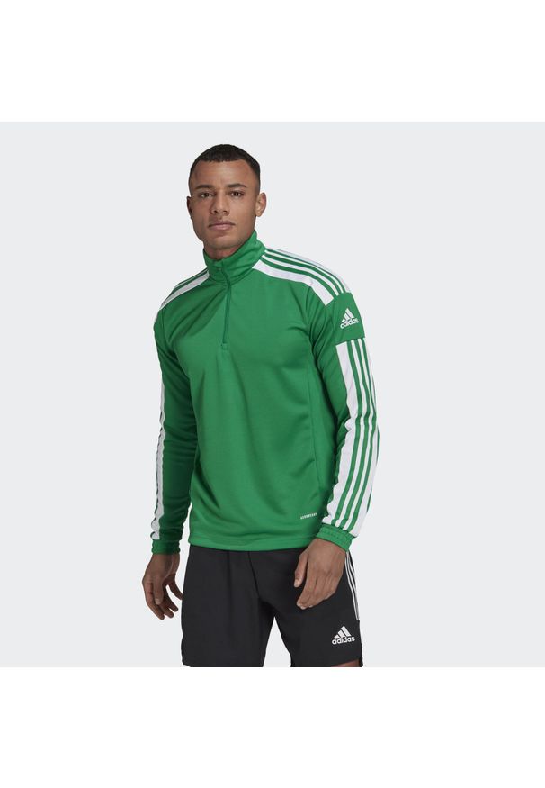 Adidas - Bluza piłkarska męska adidas Squadra 21 Training Top. Kolor: zielony, biały, wielokolorowy. Sport: piłka nożna