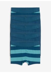 bonprix - Bokserki z miękką bawełną organiczną (5 par). Kolor: niebieski. Materiał: bawełna. Wzór: gładki #1