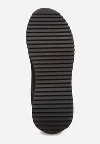 Born2be - Czarne Casualowe Buty Sportowe Typu Sneakersy Glorelle. Okazja: na co dzień. Zapięcie: sznurówki. Kolor: czarny. Materiał: jeans #6