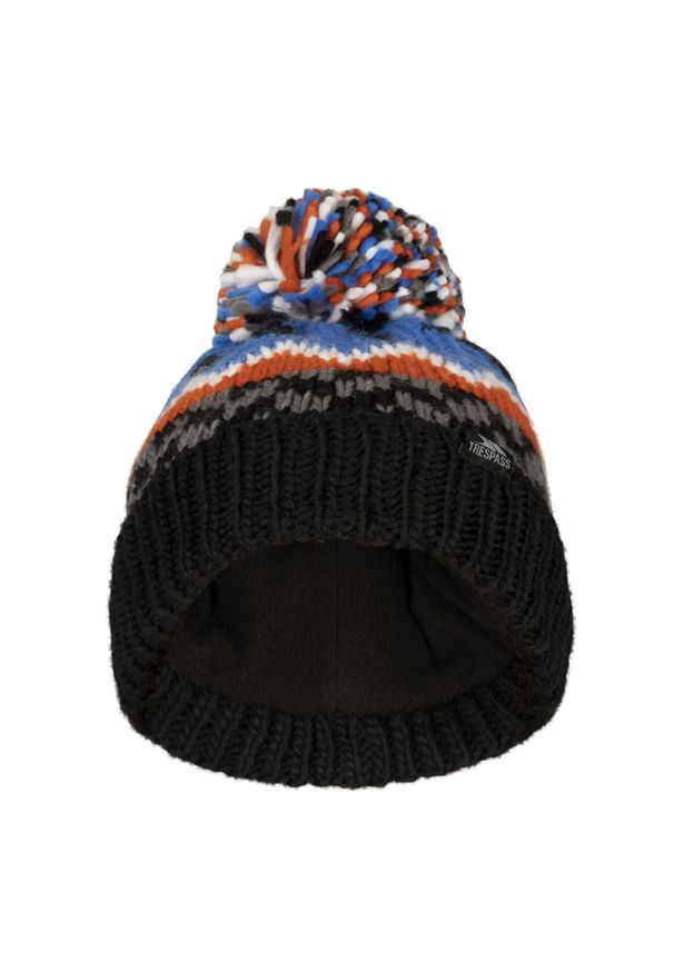 TRESPASS - Czapka Dziecięca Twiglet Chunky Knit Fleece Lined Hat. Kolor: niebieski. Sezon: zima. Styl: sportowy