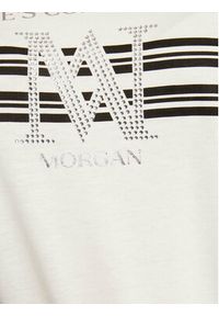 Morgan T-Shirt 241-DONNA Biały Regular Fit. Kolor: biały. Materiał: bawełna