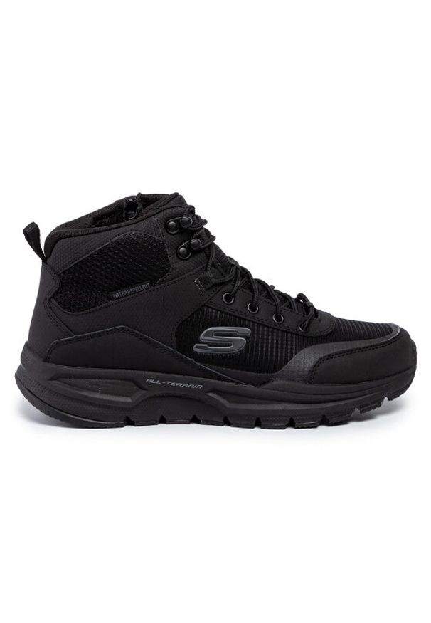 skechers - Skechers Trapery Woodrock 51705/BBK Czarny. Kolor: czarny. Materiał: materiał