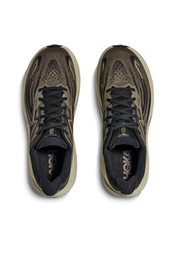 HOKA - Hoka Buty do biegania Clifton 10 1162030 Brązowy. Kolor: brązowy. Materiał: materiał