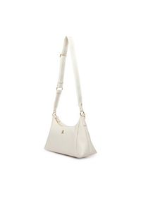 TOMMY HILFIGER - Tommy Hilfiger Torebka Th Essential Shoulder Bag AW0AW18373 Beżowy. Kolor: beżowy. Materiał: skórzane #6