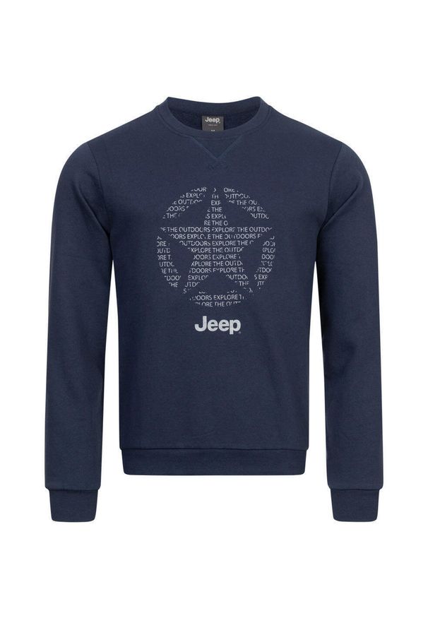 Bluza z Okrągłym Kołnierzem Jeep® dla Mężczyzn z Wzorem Gwiazdy. Kolor: wielokolorowy. Materiał: poliester, bawełna