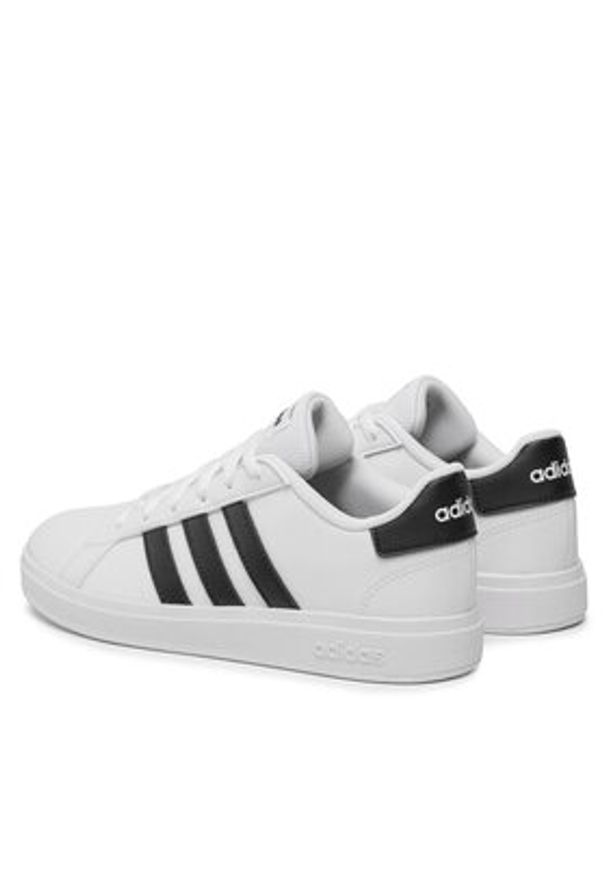 Adidas - adidas Sneakersy Grand Court Lifestyle Tennis Lace-Up Shoes GW6511 Biały. Kolor: biały. Materiał: skóra