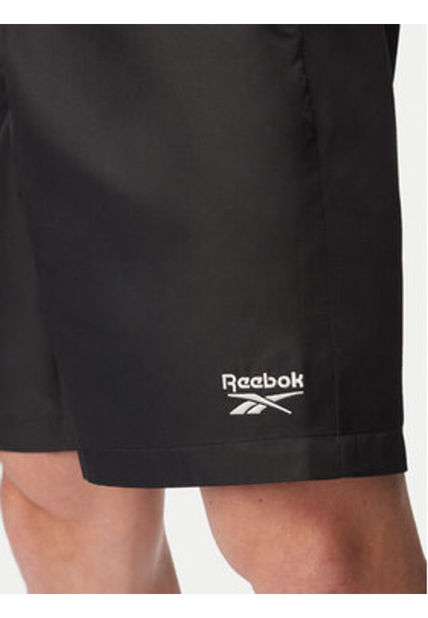 Reebok Szorty kąpielowe Brennan RK25563CCM Czarny Regular Fit. Kolor: czarny. Materiał: syntetyk