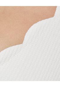 MARYSIA SWIM - Biały top od bikini Santa Clara Wide. Kolor: biały. Materiał: nylon #5