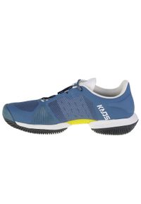 Buty do tenisa męskie, Wilson Kaos Swift. Zapięcie: sznurówki. Kolor: niebieski. Materiał: materiał, syntetyk, tkanina. Szerokość cholewki: normalna. Sport: tenis