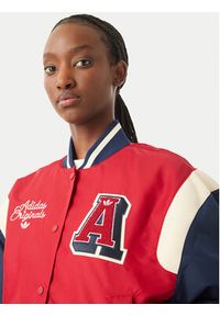 Adidas - adidas Kurtka bomber KR7030 Czerwony Loose Fit. Kolor: czerwony. Materiał: syntetyk #5