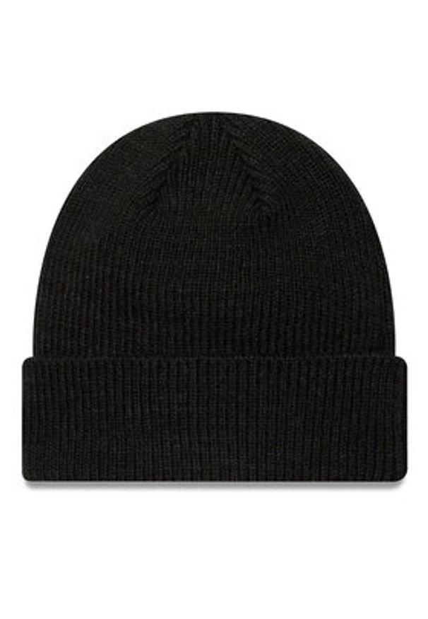 New Era Czapka Wool Cuff Knit Beanie 60424814 Czarny. Kolor: czarny. Materiał: akryl, materiał
