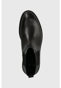 Vagabond Shoemakers sztyblety skórzane ALEX W damskie kolor czarny na płaskim obcasie 5648.101.20. Nosek buta: okrągły. Kolor: czarny. Materiał: skóra. Obcas: na obcasie. Wysokość obcasa: niski #4