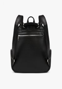 Born2be - Czarny Duży Plecak Zdobiony Pikowanymi Przeszyciami Pasilenna. Kolor: czarny. Wzór: aplikacja. Styl: elegancki, casual #3