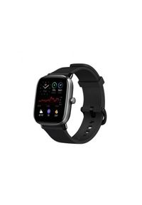 Huami - Smartwatch Amazfit GTS 2 Mini Czarny (Meteor Black). Rodzaj zegarka: smartwatch. Kolor: czarny. Materiał: skóra. Styl: sportowy #1