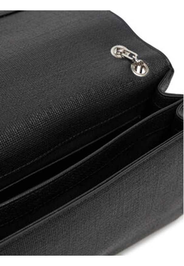 Calvin Klein Torebka Ck Medium Conv Chain Bag_Tex K60K613177 Czarny. Kolor: czarny. Materiał: skórzane