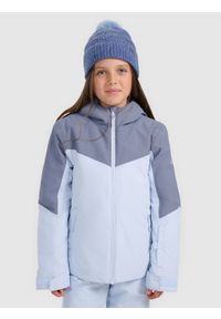 4f - 4F Kurtka narciarska membrana 5000 dziewczęca - niebieska 128 (7-8 lat). Kolor: fioletowy. Materiał: materiał, poliester. Sezon: lato #1