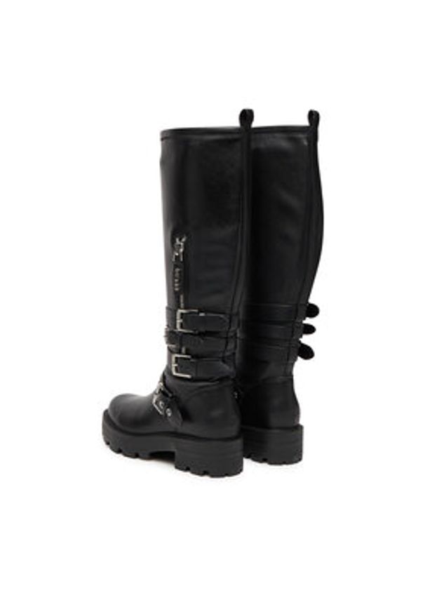 Guess Kozaki FLFYNK ELE11 Czarny. Kolor: czarny. Materiał: skóra