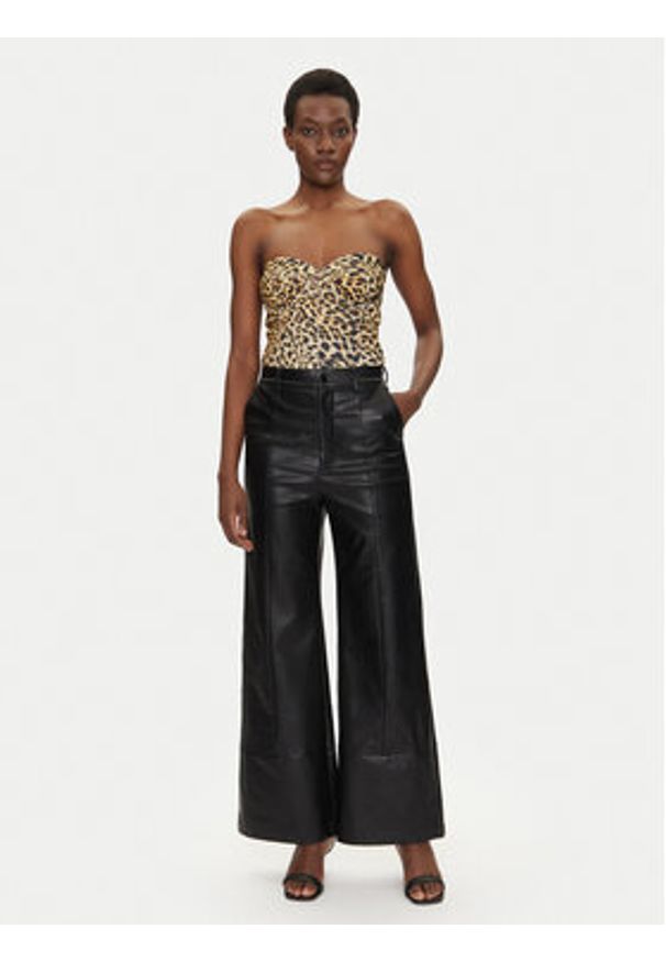 NORMA KAMALI Body Mio KK324XPL300656 Brązowy Slim Fit. Kolor: brązowy. Materiał: syntetyk